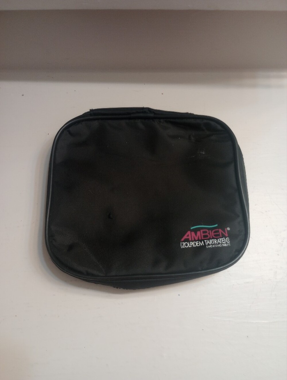 Ambien Small Zip Up Bag (Pharmaceutical Advertisement)